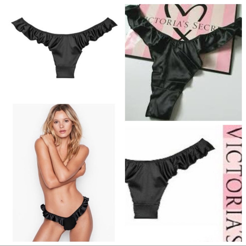 New Victoria's Secret Dream Angels Black Thong